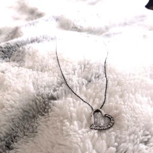 Vintage Heart Pendant on Sterling Chain